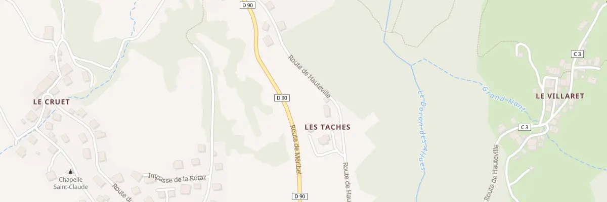 Plan du 300 Rte de Hauteville aux Allues