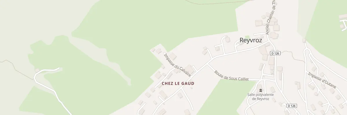Plan du 84 Imp du Calvaire à Reyvroz