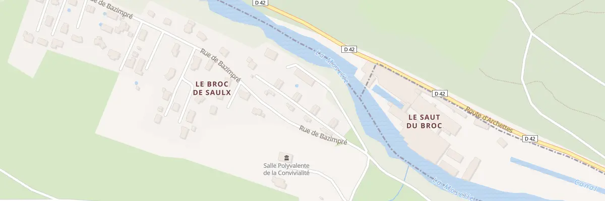Plan du 988A Rue du Saut du Broc à Pouxeux