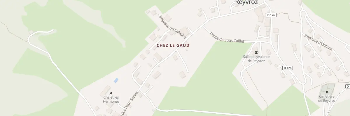 Plan du 297 Rte des Deux Sapins à Reyvroz