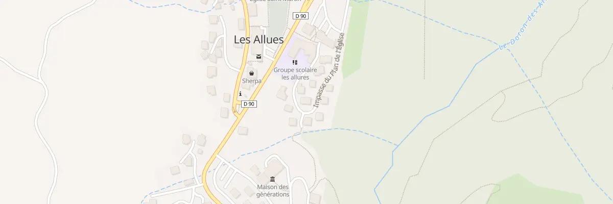 Plan du 240 Imp du Plan de l’Église aux Allues