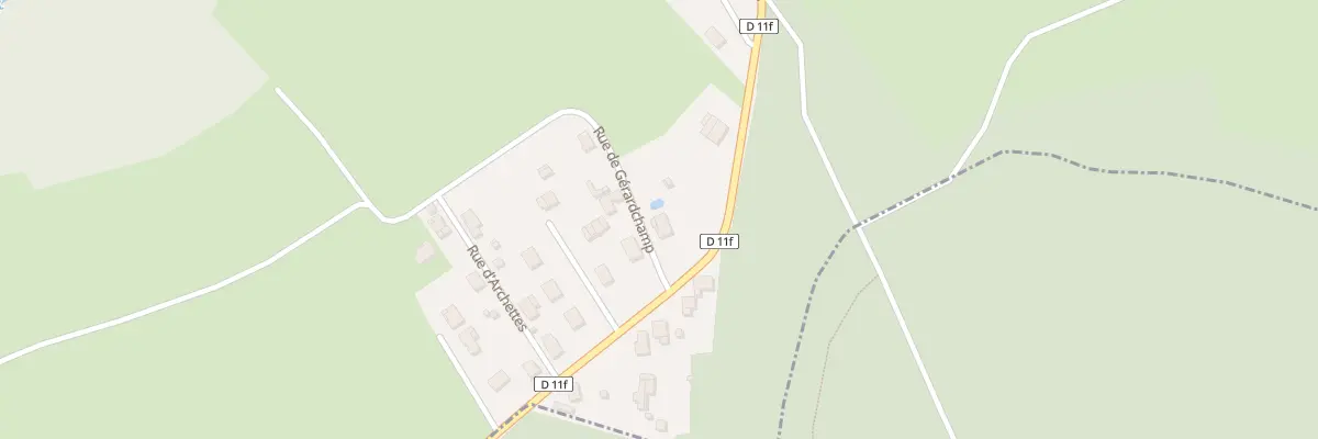 Plan du 40 Rue de Gerardchamp à La Baffe