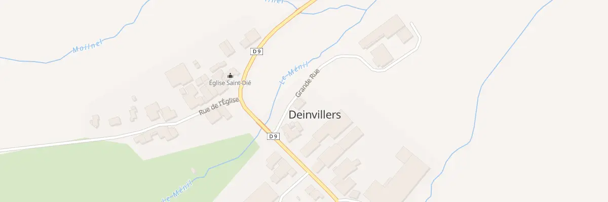 Plan du 1 Gr Grande Rue à Deinvillers