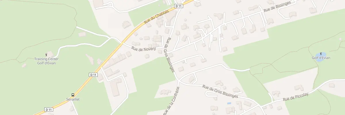 Plan du 8 Rue de Bissinges à Publier