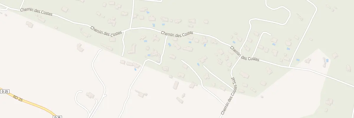 Plan du 279 Che Rural des Costes Sud à Callas