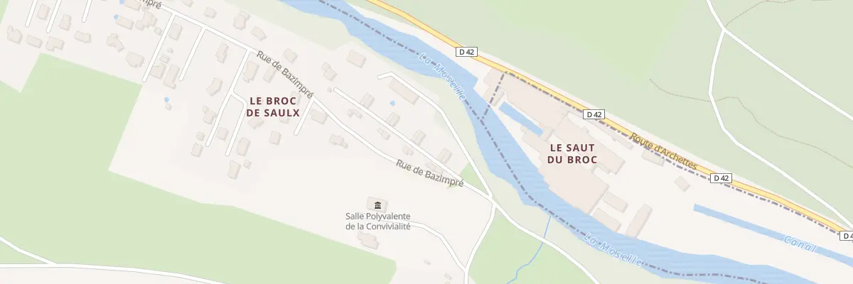 Plan du 952A Rue du Saut du Broc à Pouxeux