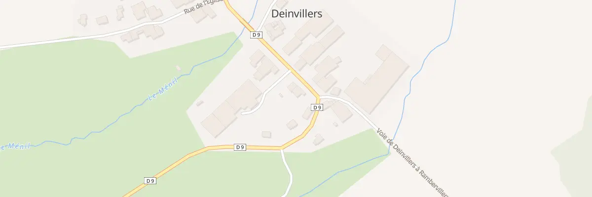 Plan du 8 Gr Grande Rue à Deinvillers