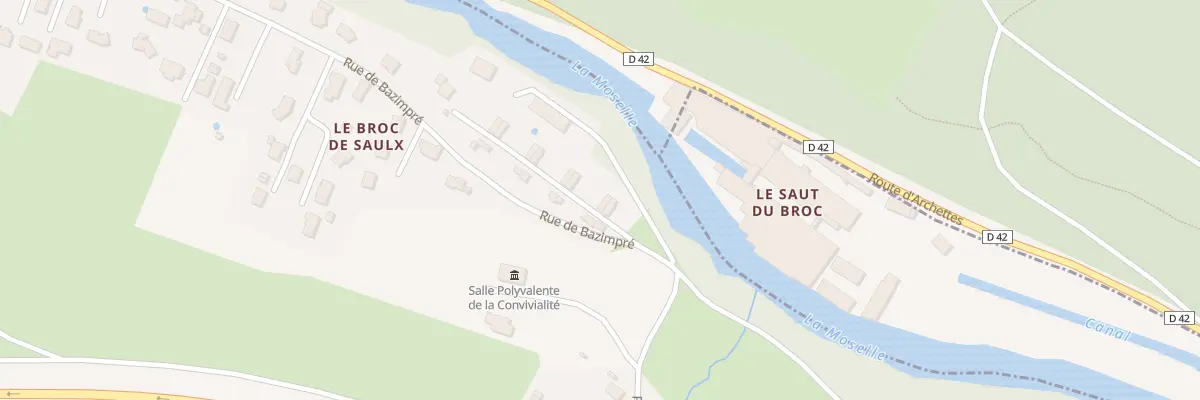 Plan du 914B Rue du Saut du Broc à Pouxeux