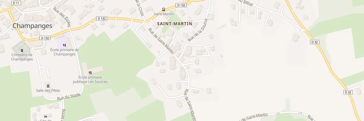 Plan du 6 Rue de la source à Champanges