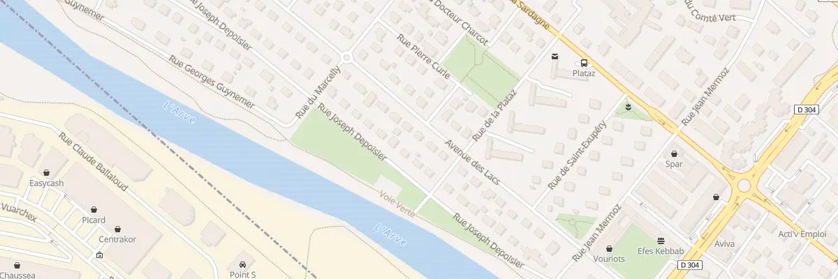 Plan du 25 Av des Lacs à Cluses