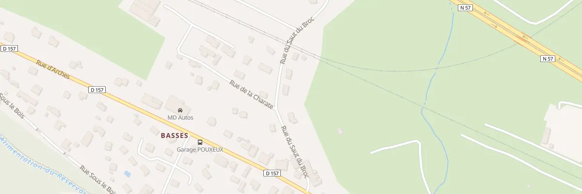 Plan du 178 Rue du Saut du Broc à Pouxeux