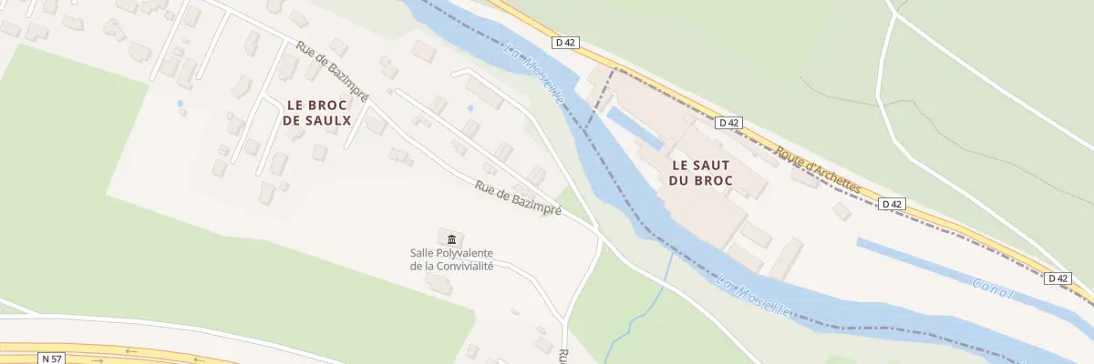 Plan du 914A Rue du Saut du Broc à Pouxeux