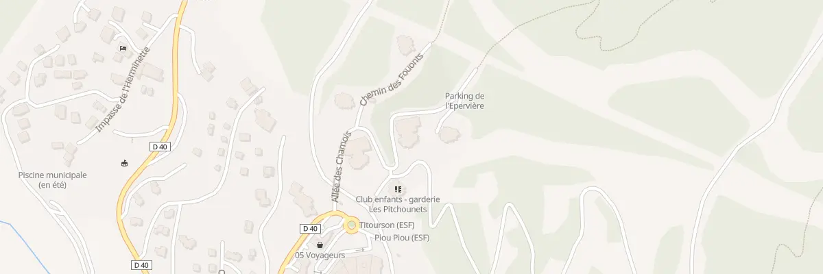 Plan du 10 All des Chamois aux Orres
