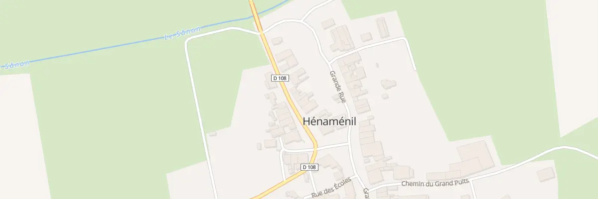 Plan du 14 Rue du Faubourg à Hénaménil