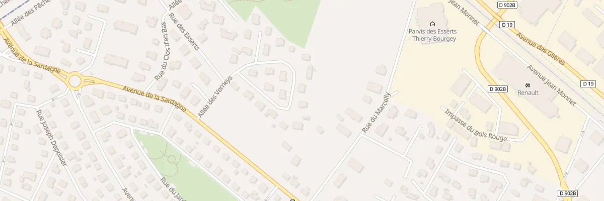Plan du 7 All des Verneys à Cluses