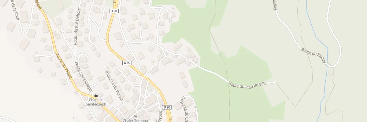 Plan du 300 Rte du Pied de Ville aux Allues