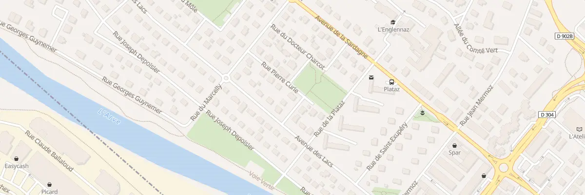 Plan du 3 Rue Pierre Curie à Cluses