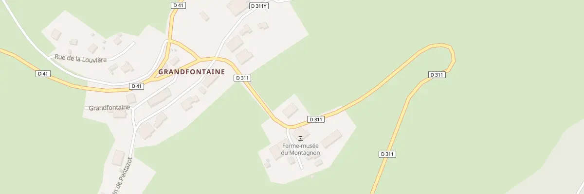 Plan du 8 Hameau de Grandfontaine à Fournets-Luisans