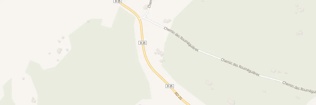Plan du 52 Che Rural des Roumeguieres à Callas