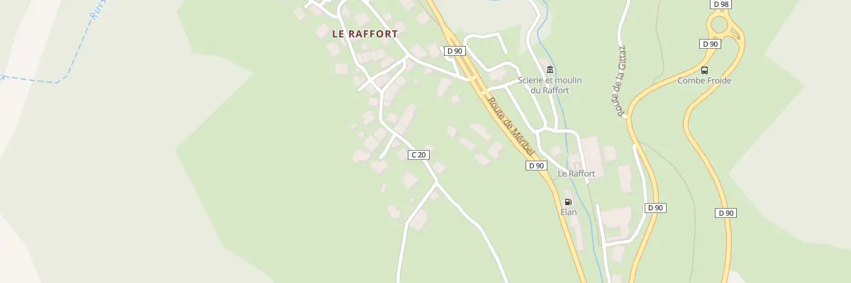 Plan du 3331 Rte de Meribel aux Allues