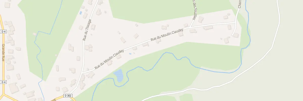 Plan du 8 Rue du Moulin Claudey à Moffans-et-Vacheresse