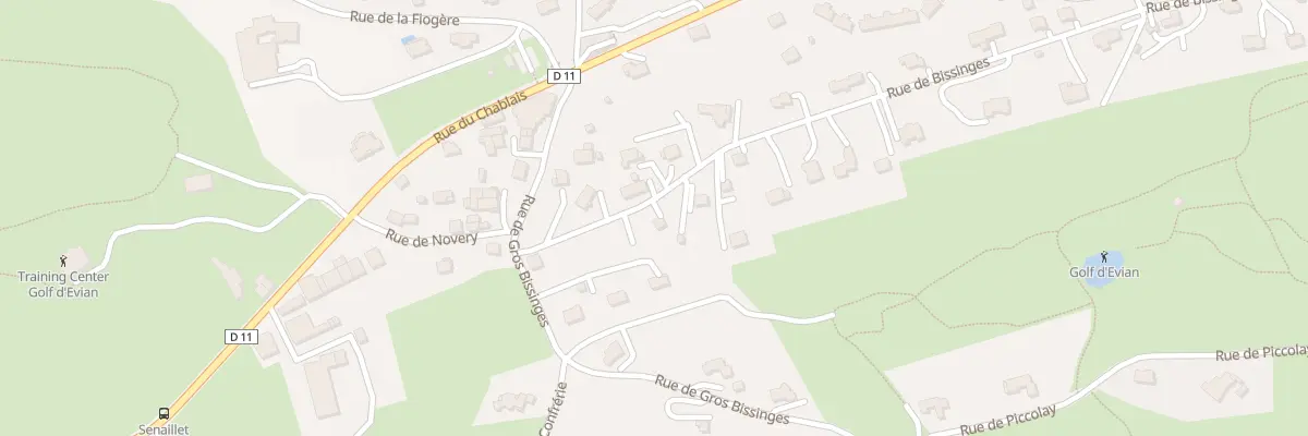 Plan du 116 Rue de Bissinges à Publier