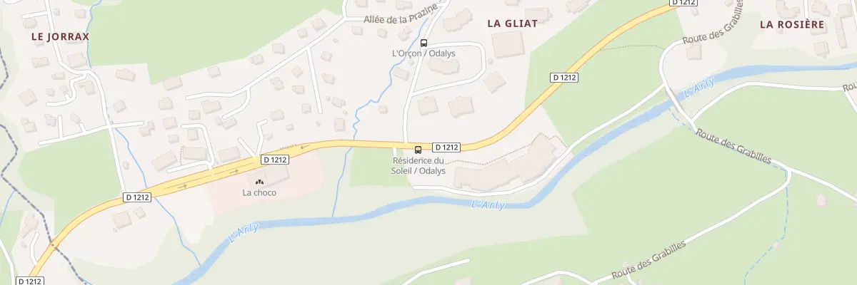 Plan du 281 Rte de la Gliat à Praz-sur-Arly