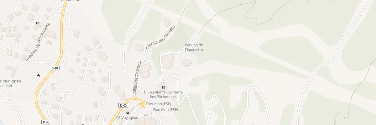 Plan du 12 All des Chamois aux Orres