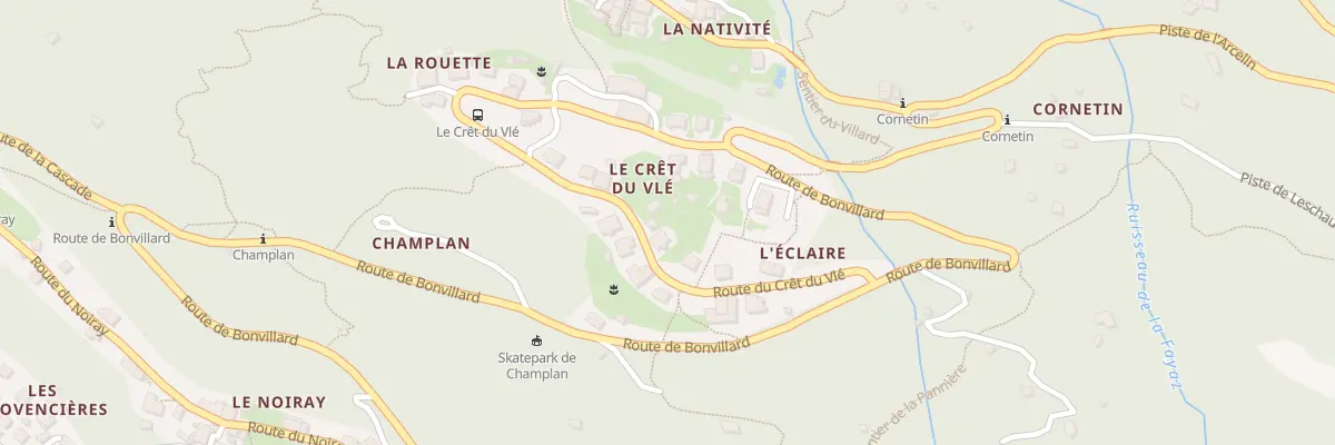 Plan du 188 Rte du Crêt du Vlé à Orelle