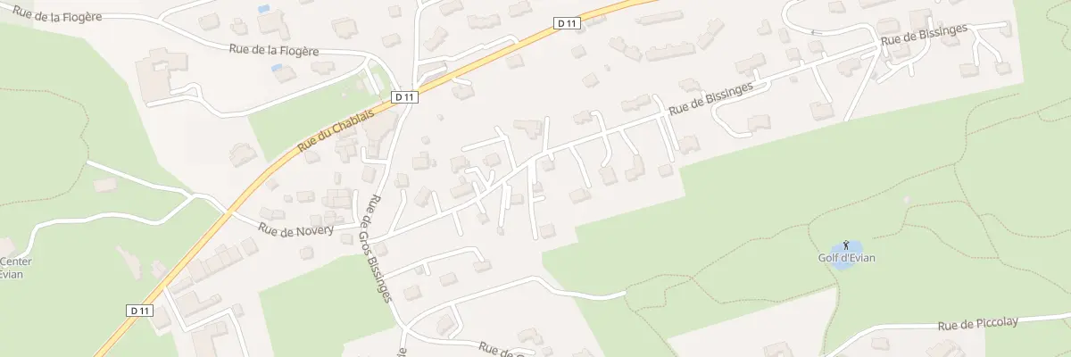 Plan du 174 Rue de Bissinges à Publier