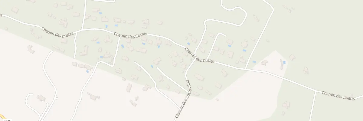 Plan du 419 Che des Costes à Callas
