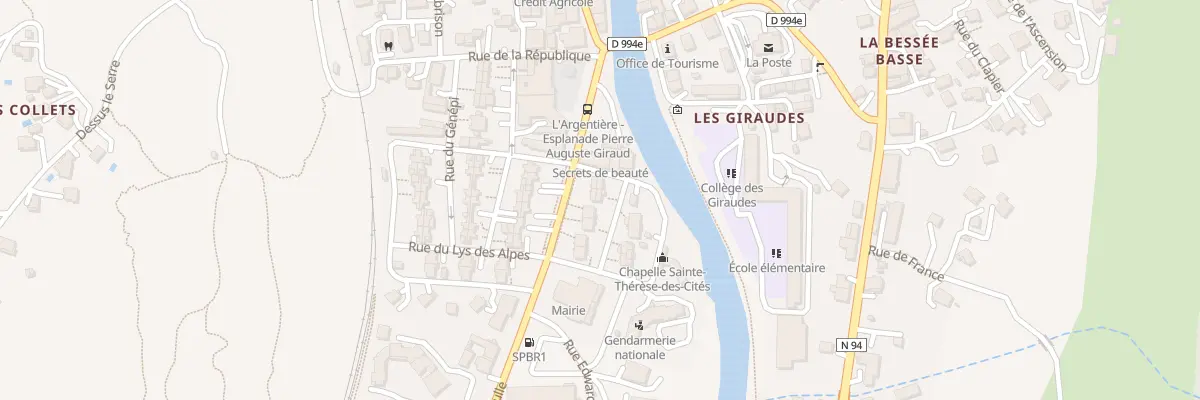 Plan du 1 Rue des Oeillets des Alpes à L’Argentière-la-Bessée