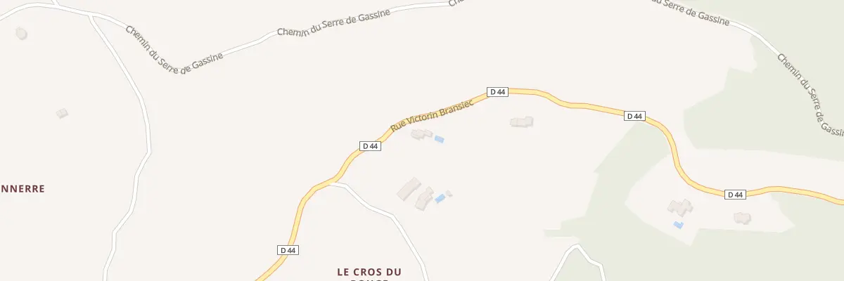Plan du 5727 Le Cros du Rouge au Plan-de-la-Tour