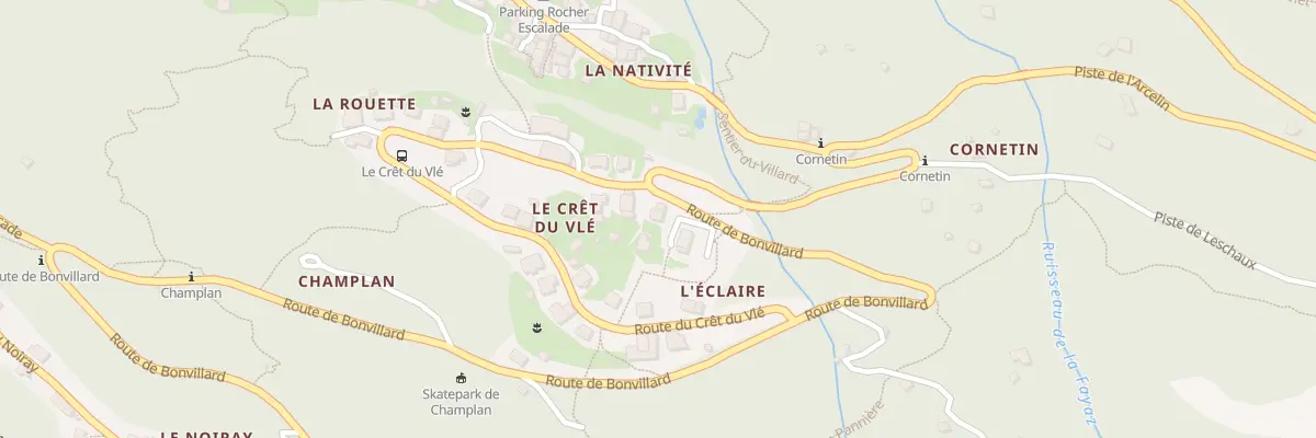 Plan du 3295 Rte de Bonvillard à Orelle