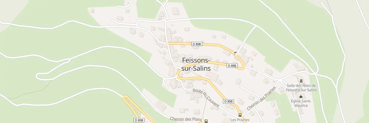 Plan du 5025 La Ville à Feissons-sur-Salins