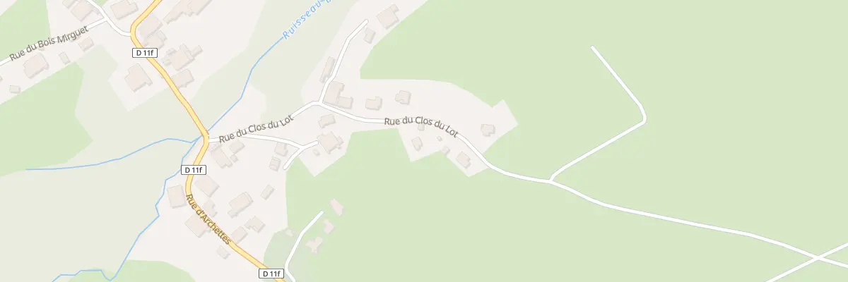 Plan du 298 Rue du Clos du Lot à La Baffe