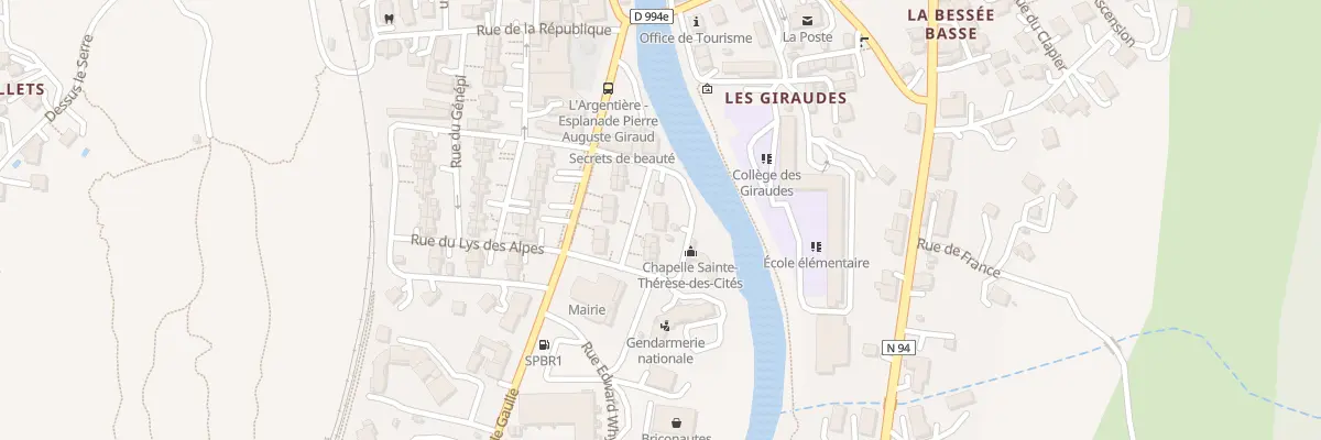 Plan du 8 Rue des Oeillets des Alpes à L’Argentière-la-Bessée