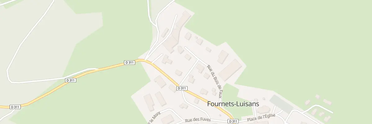 Plan du 8 Rue du Bois de Faux à Fournets-Luisans