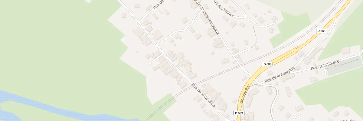 Plan du 18 Rue de la Goulisse à Rang
