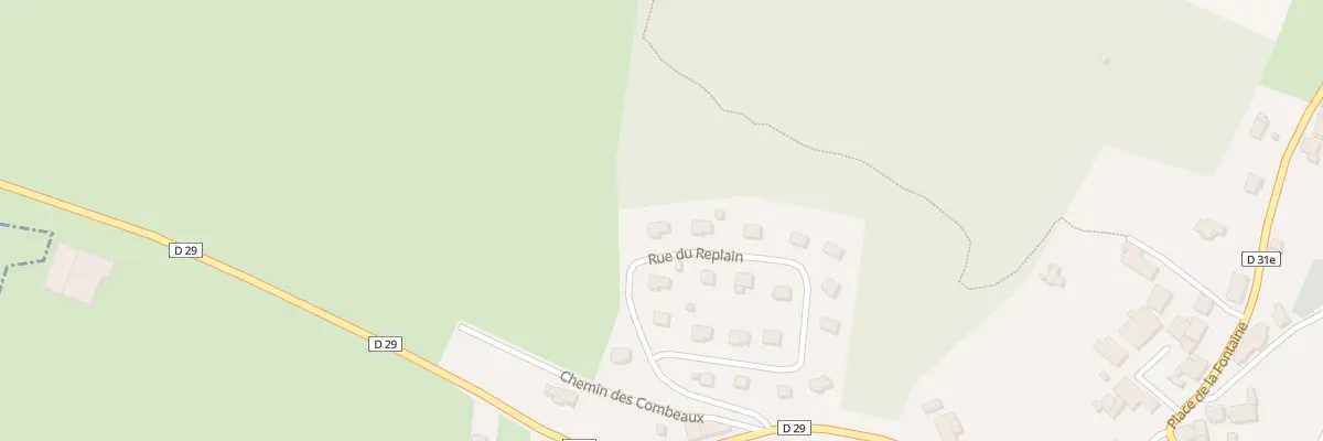 Plan du 3 Rue du Replain à Appenans