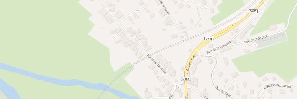 Plan du 12 Rue de la Goulisse à Rang