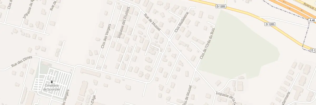 Plan du 72 Rue des Grands Poiriers à Scionzier