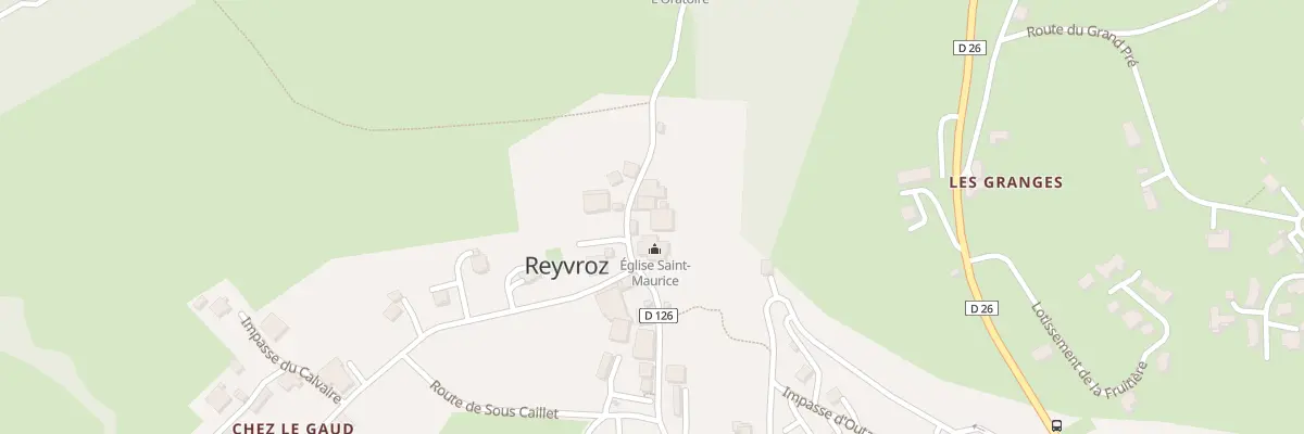 Plan du 816 Rte du Chef-lieu à Reyvroz