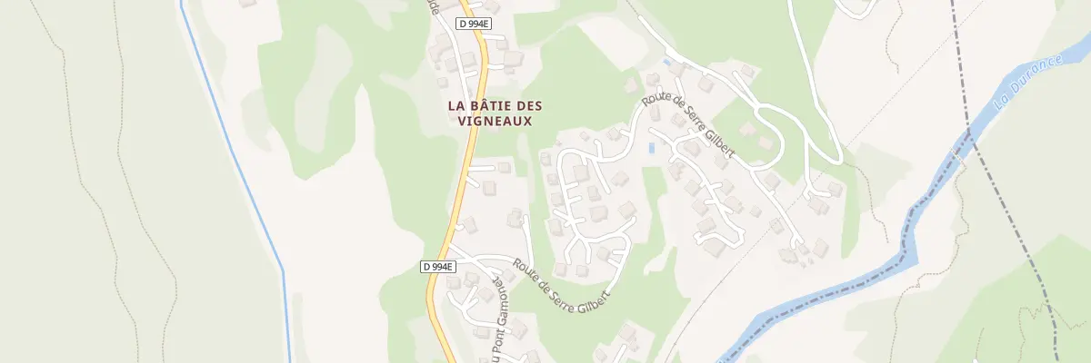 Plan du 313 Rte de Serre Gilbert aux Vigneaux