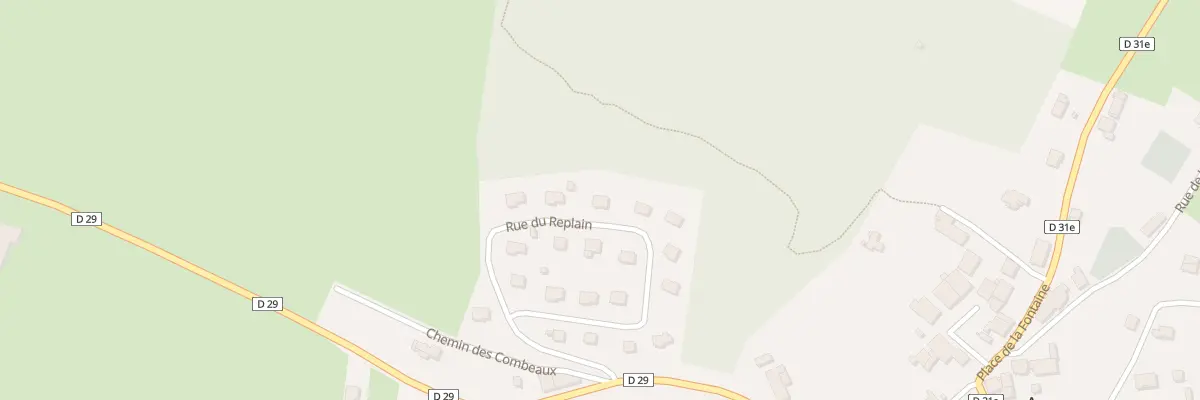 Plan du 7 Rue du Replain à Appenans