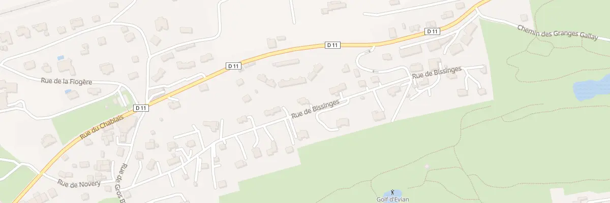 Plan du 345 Rue de Bissinges à Publier