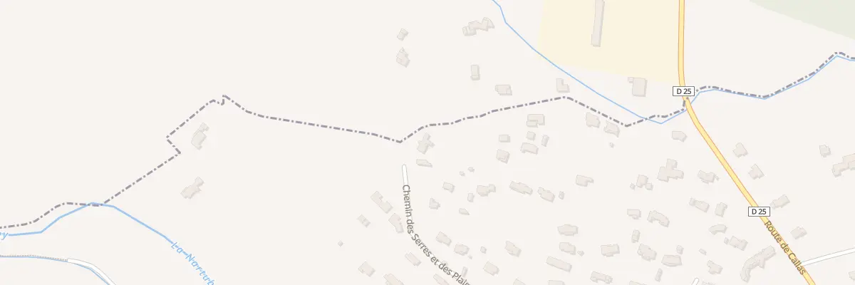 Plan du 654 Che des Serres et des Plaines au Muy