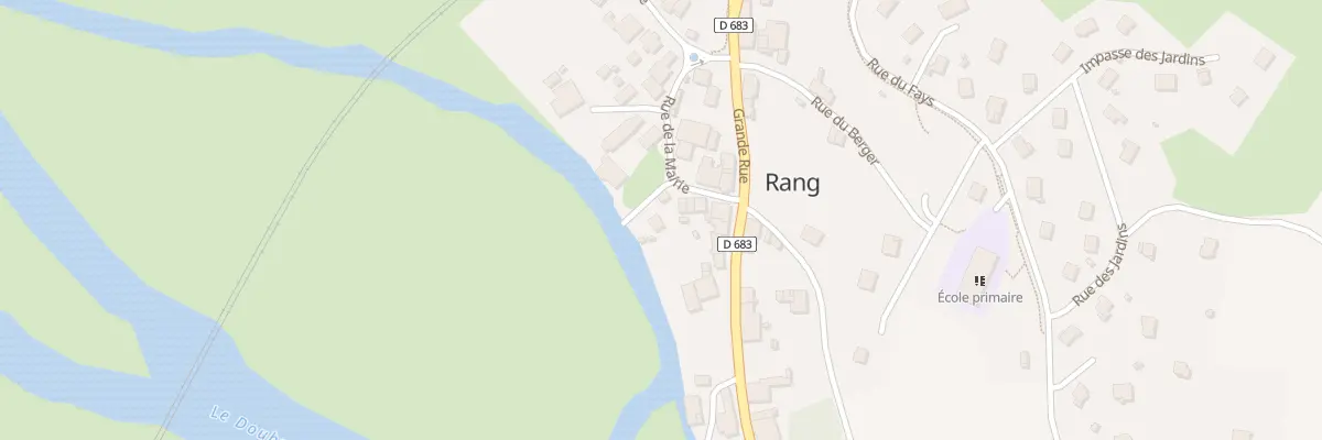 Plan du 10 Rue de la Mairie à Rang