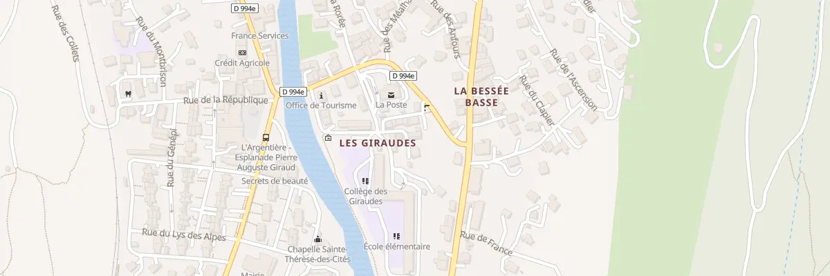 Plan du 2 Rue des Giraudes à L’Argentière-la-Bessée