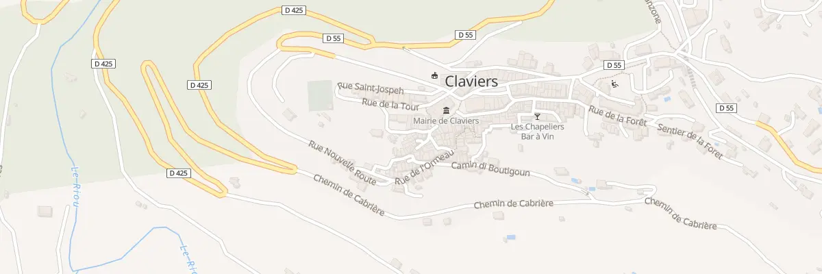 Plan du 7 Mte Saint Sylvestre à Claviers